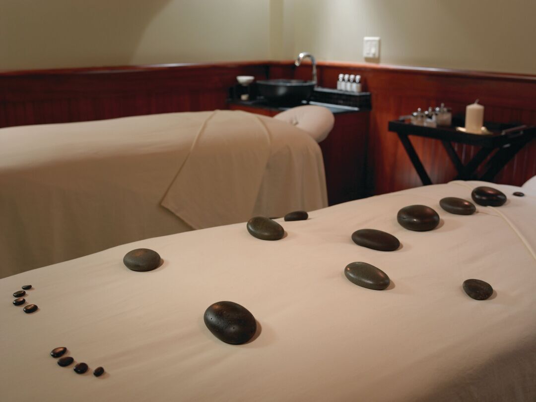 Spa massage room for couples