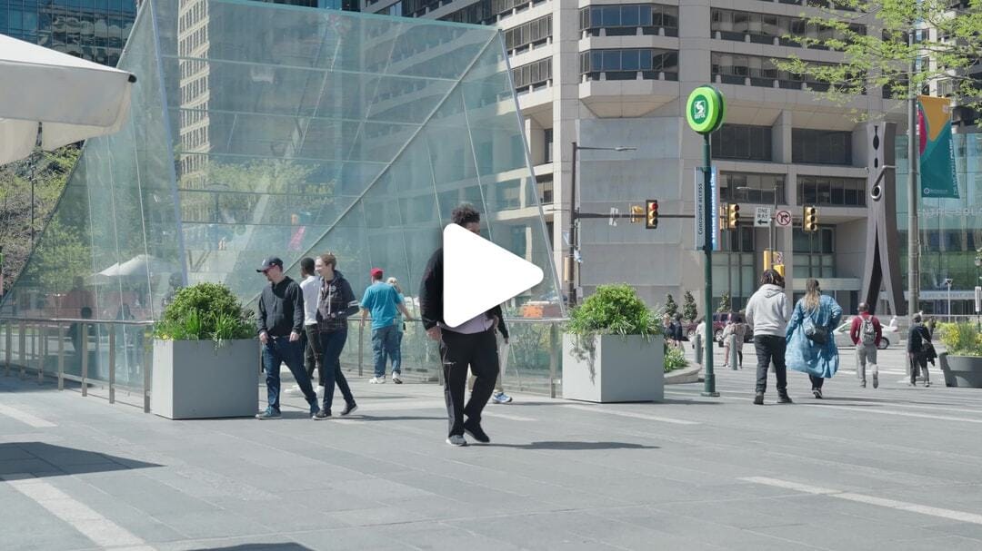 City Hall People Walking