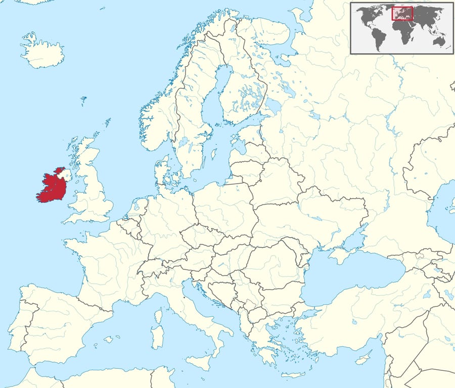 RNS-Ireland_in_Europe-Map