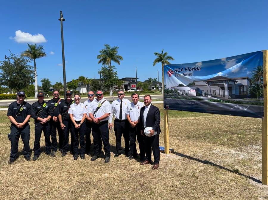 HCA Wellen Park groundbreaking Fire Rescue
