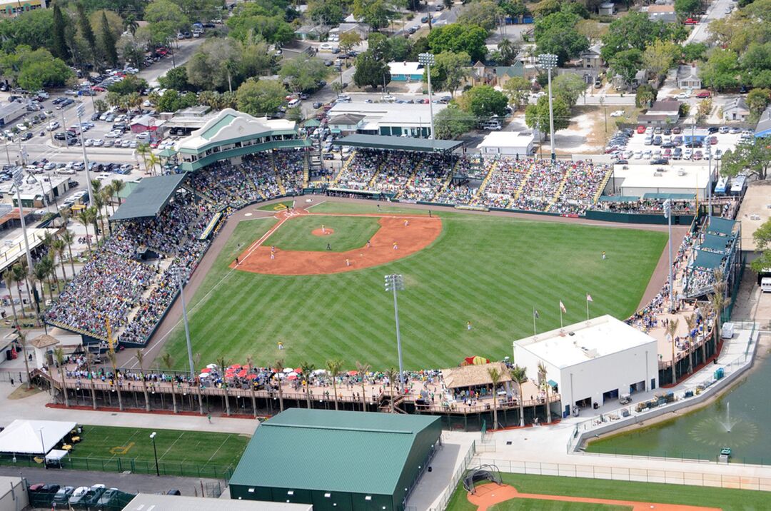 Aerial of LECOM Park
