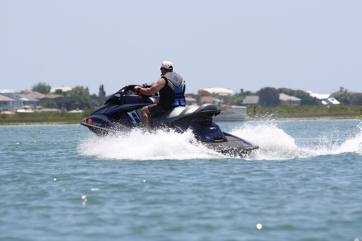 Jet skiing in the Intracoastal