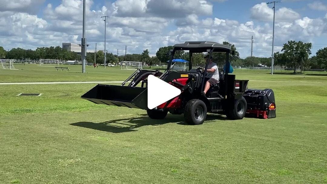 aerating Butler Fields 7-20-21