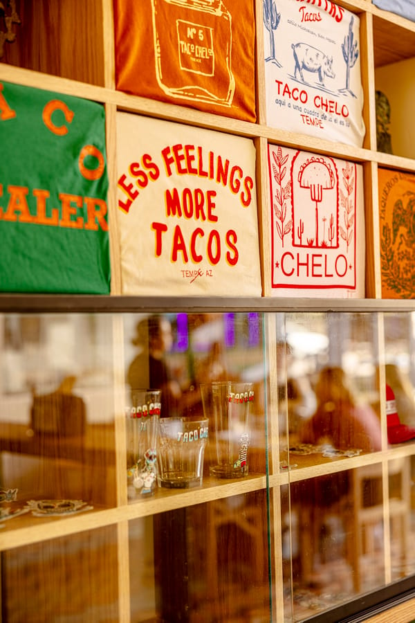 Taco Chelo Tempe - Merchandise - photo courtesy of J Lauren PR