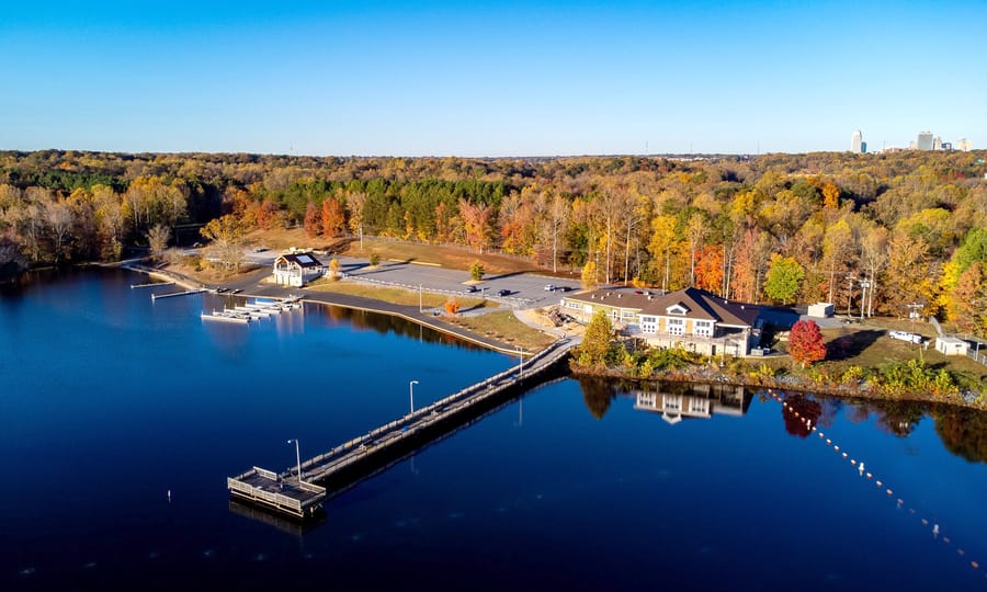 Salem Lake aerial