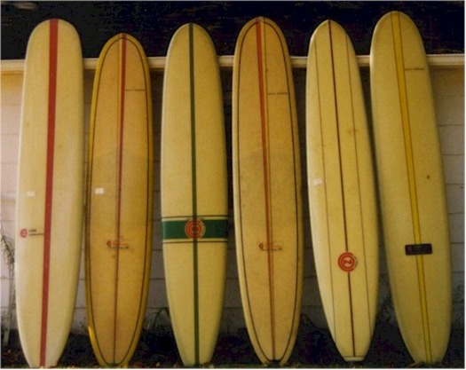 old surfboards