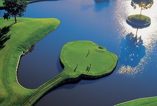 17th green aerial