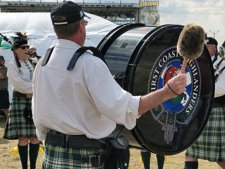 First Coast Highlanders at The St. Augustine Cletic Heritage Festival