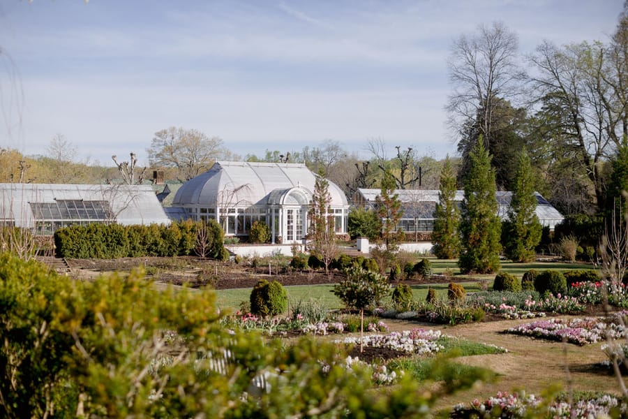 Reynolda Gardens - greenhouse + formal gardens