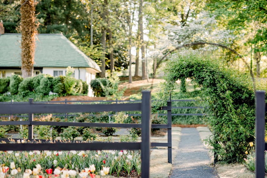 Reynolda Gardens - formal garden area