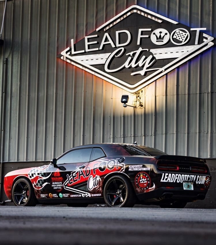 LFC Sign over Car