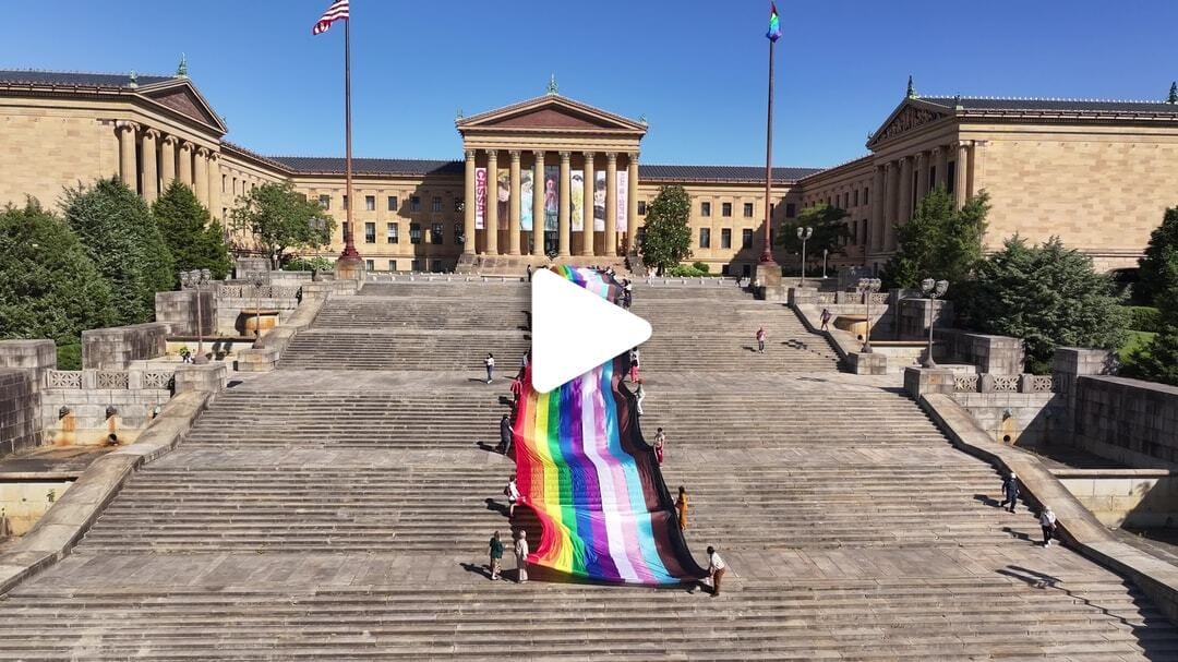 Pride Flag Around Philly