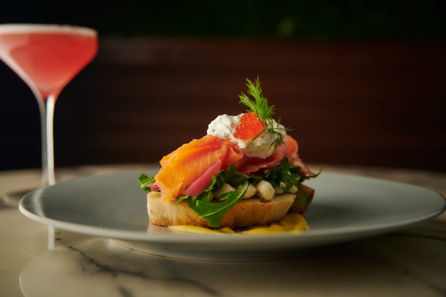 Charlie Park Smoked Salmon Bruschetta