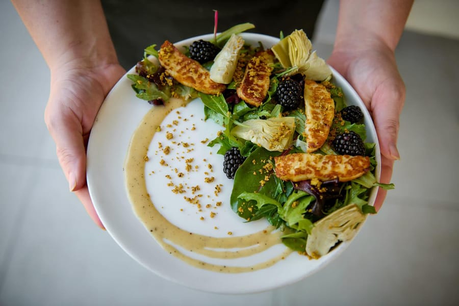 Charlie Park Grilled Halloumi Salad