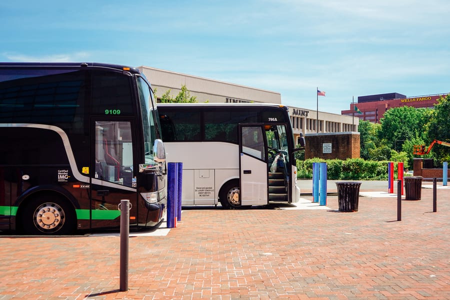 Bus Parking at National Constitution Center