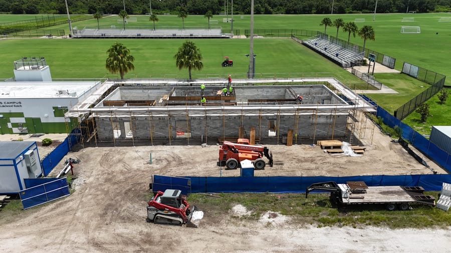 PSC Locker Room Construction 2024