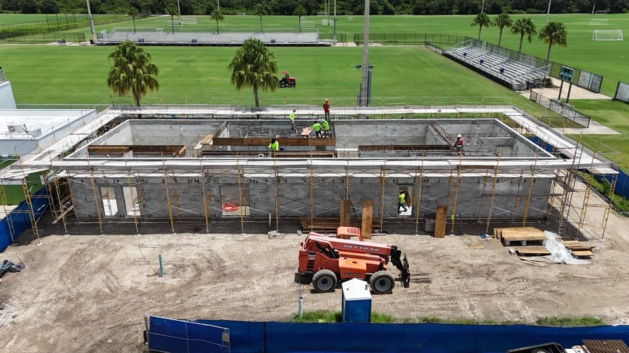 PSC Locker Room Construction 2024