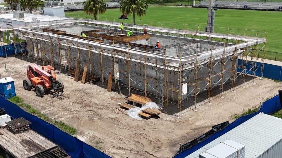 PSC Locker Room Construction 2024