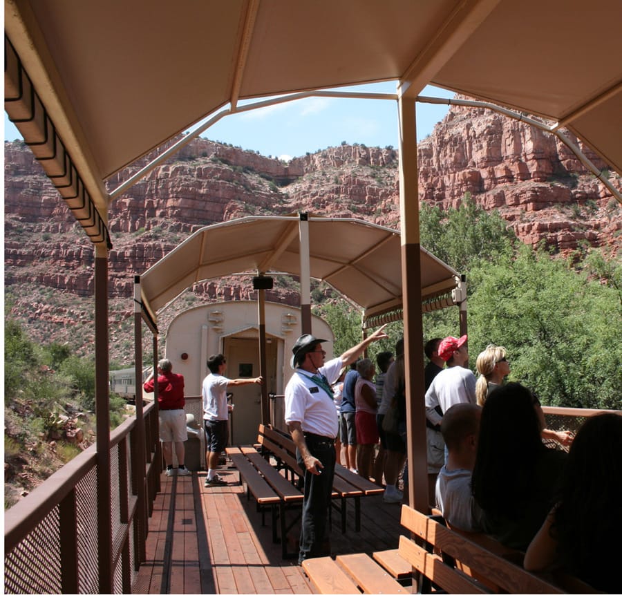 Clarkdale - Verde Canyon Railroad open air car_credit Kerrick James_05-21 (1)