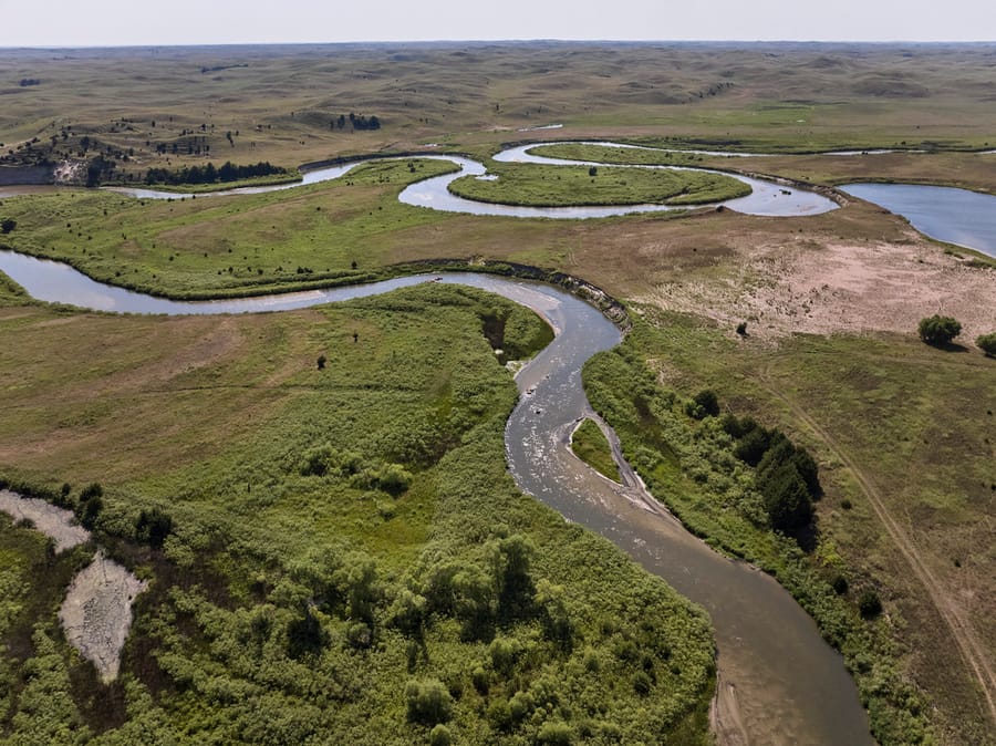 Calamus Outfitters_Aerial View of River Landscape_Clay Cook Shoot 2024