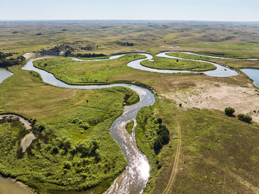 Calamus Outfitters_Aerial View of State Recreation Area_Clay Cook Shoot 2024