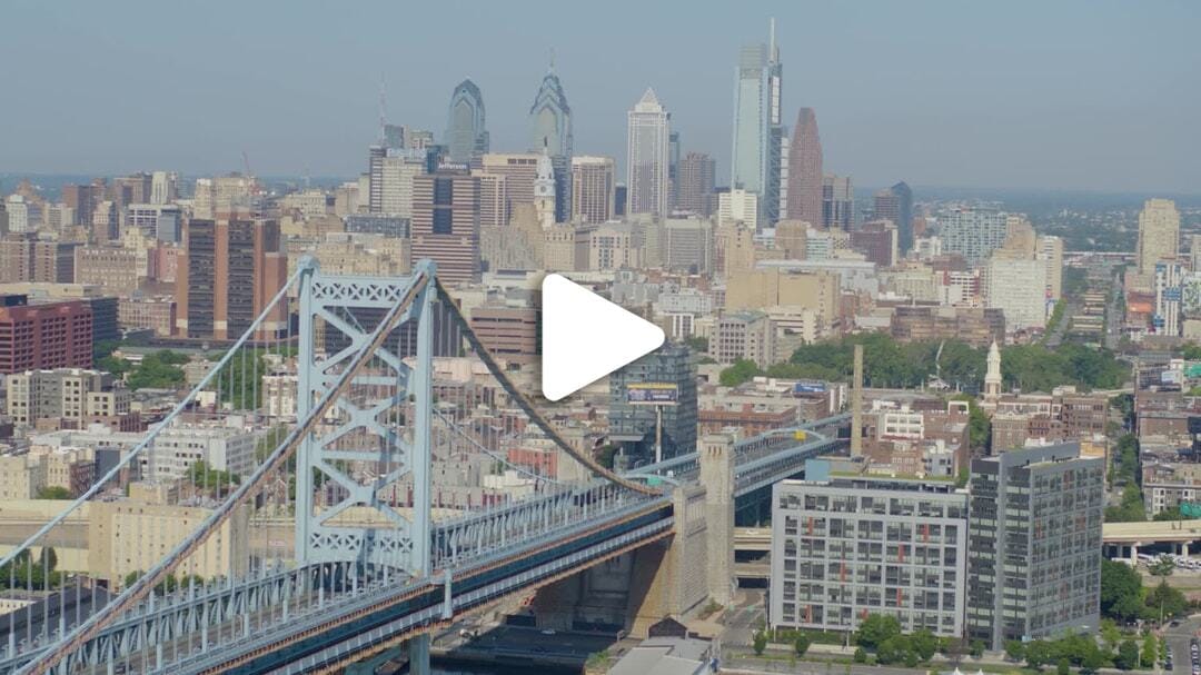 Ben Franklin Bridge Skyline