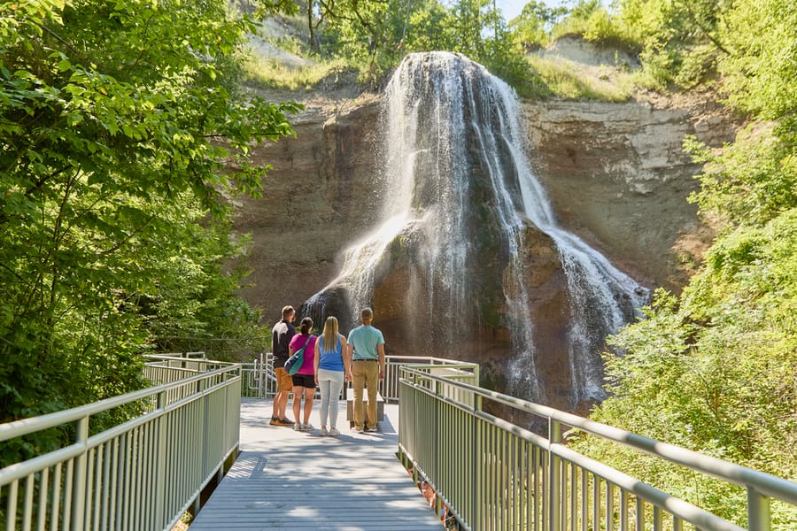 Smith Falls State Park_Friends Watching Waterfall_Clay Cook Shoot 2024