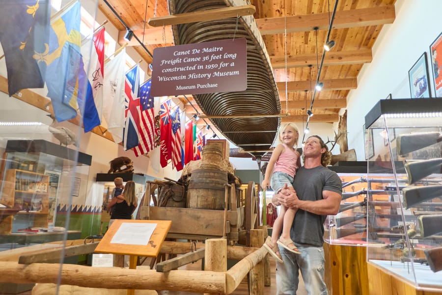 Museum of the Fur Trade_Father and Daughter Enjoying Exhibit_Clay Cook Shoot 2024