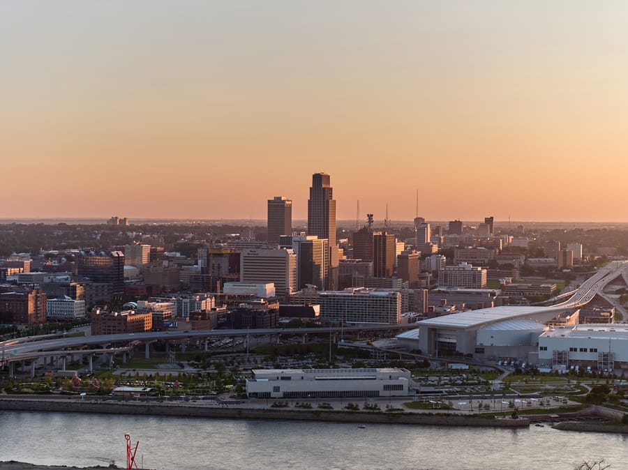 Omaha Skyline_City Skyline at Sunrise or Sunset_Clay Cook Shoot 2024