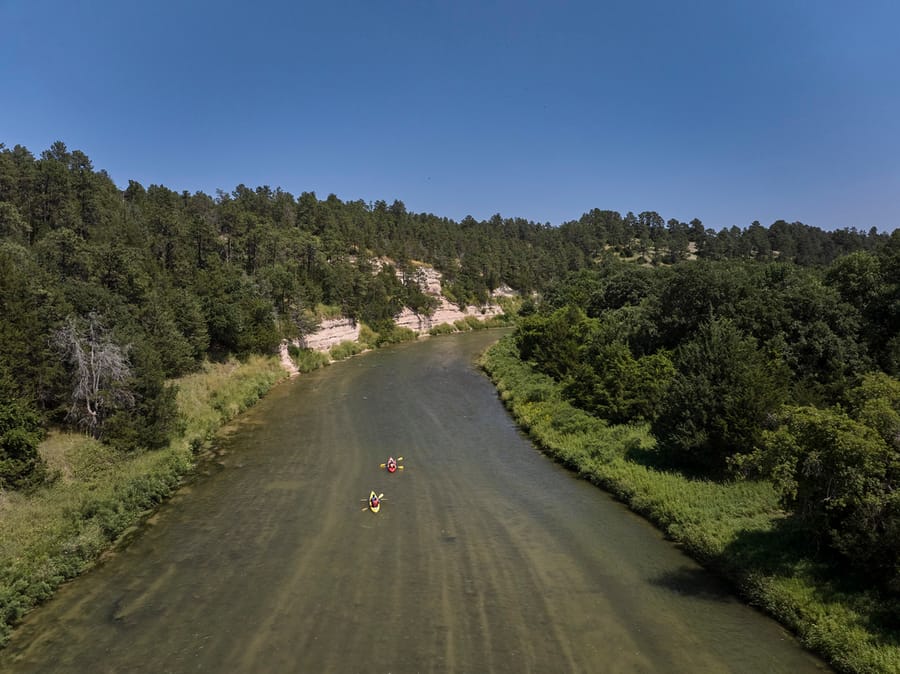 Niobrara River_Kayakers on River_Clay Cook Shoot 2024