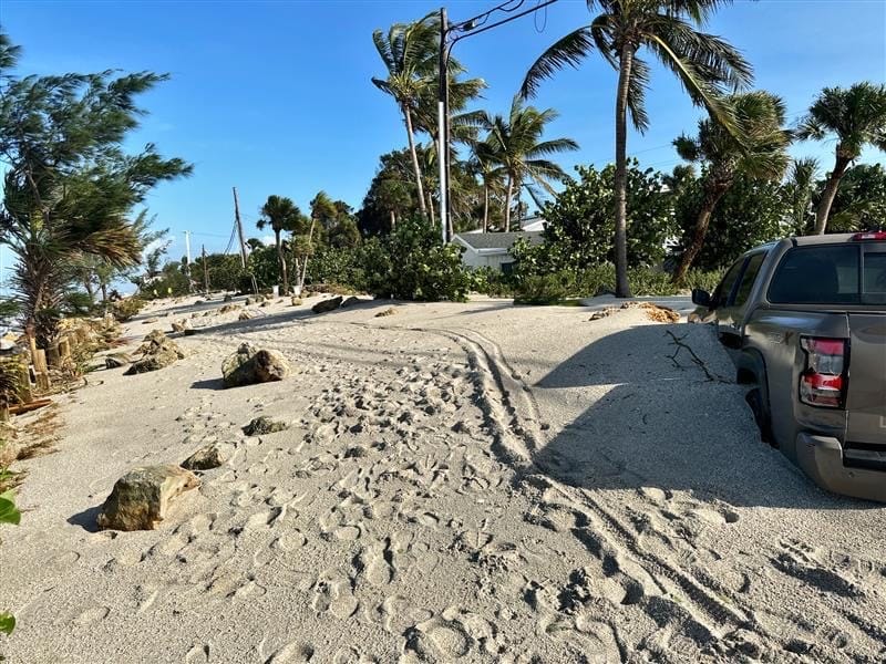 Casey Key Road - Hurricane Helene