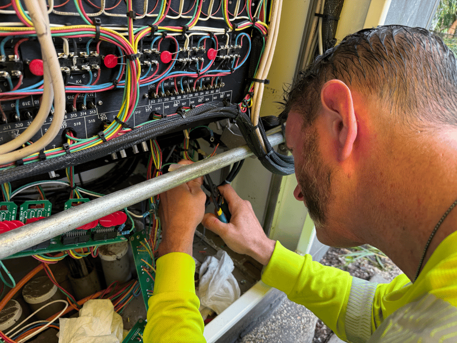 Public Works Crews Restoring Signal - Hurricane Helene