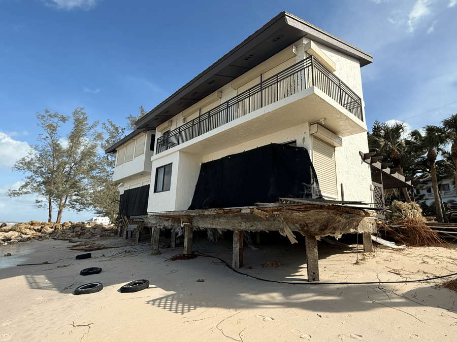 N Casey Key Road - Hurricane Helene
