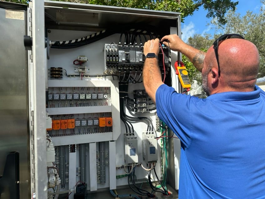 Public Utilities crew on Siesta Key - Hurricane Helene