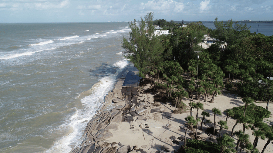 N Casey Key Road - Hurricane Helene