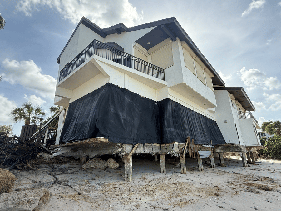 N Casey Key Road - Hurricane Helene