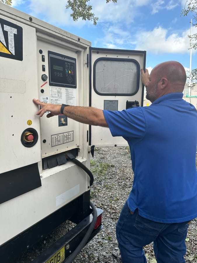 Public Utilities crew on Siesta Key - Hurricane Helene