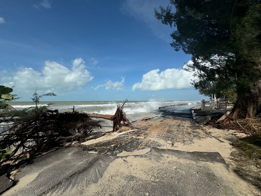 N Casey Key Road - Hurricane Helene