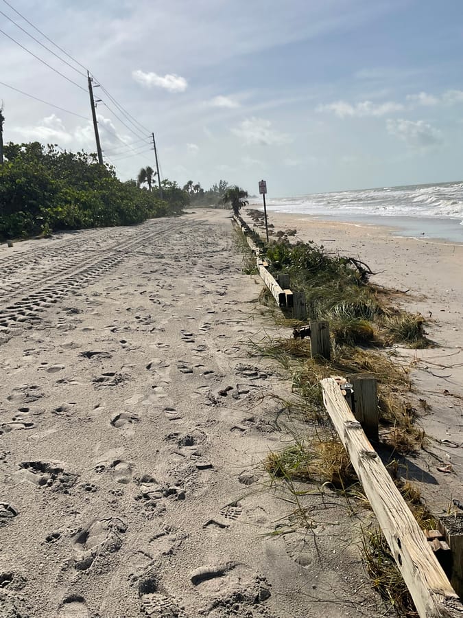 Manasota Key Road - Hurricane Helene