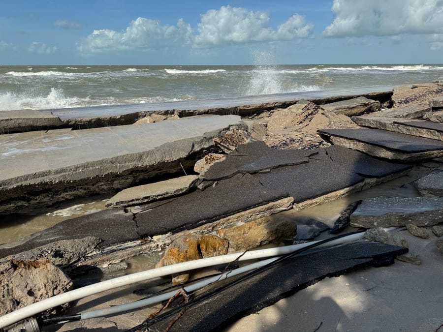 N Casey Key Road - Hurricane Helene