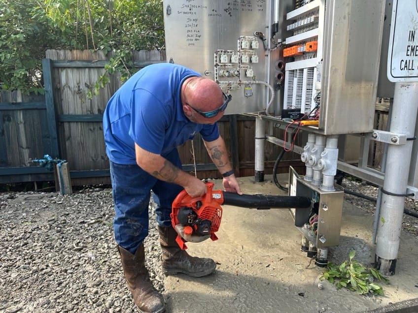 Public Utilities crew on Siesta Key - Hurricane Helene