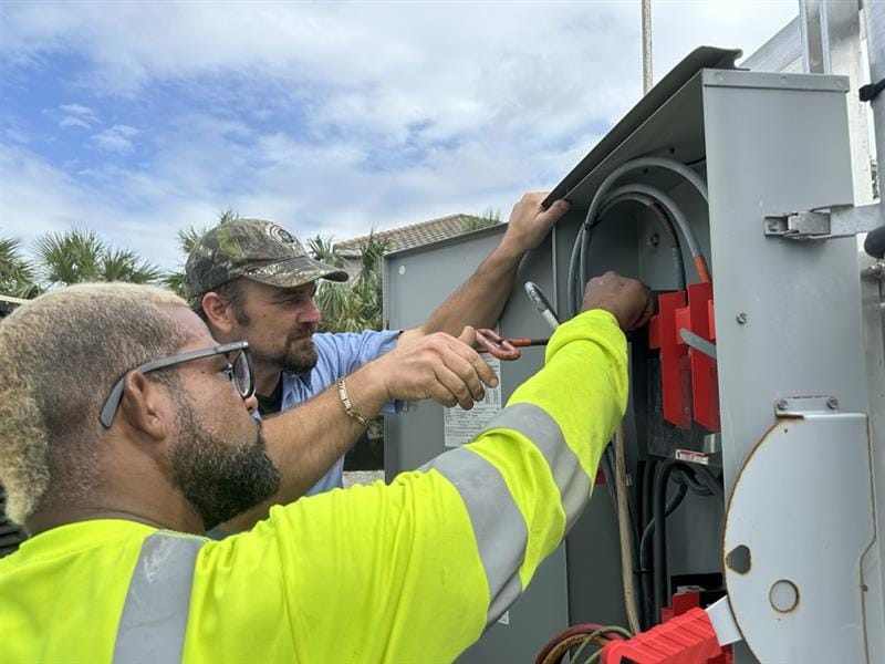 Public Utilities - lift stations - Hurricane Milton