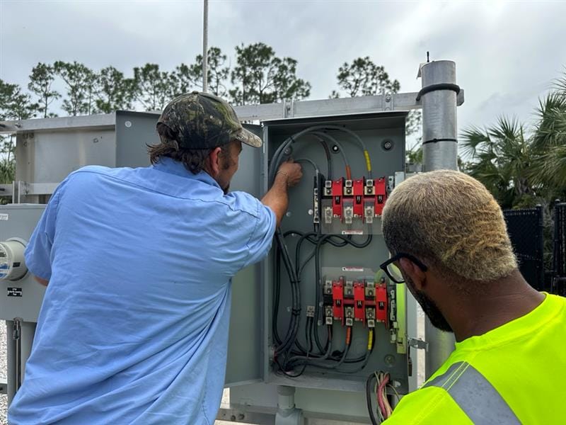 Public Utilities - lift stations - Hurricane Milton