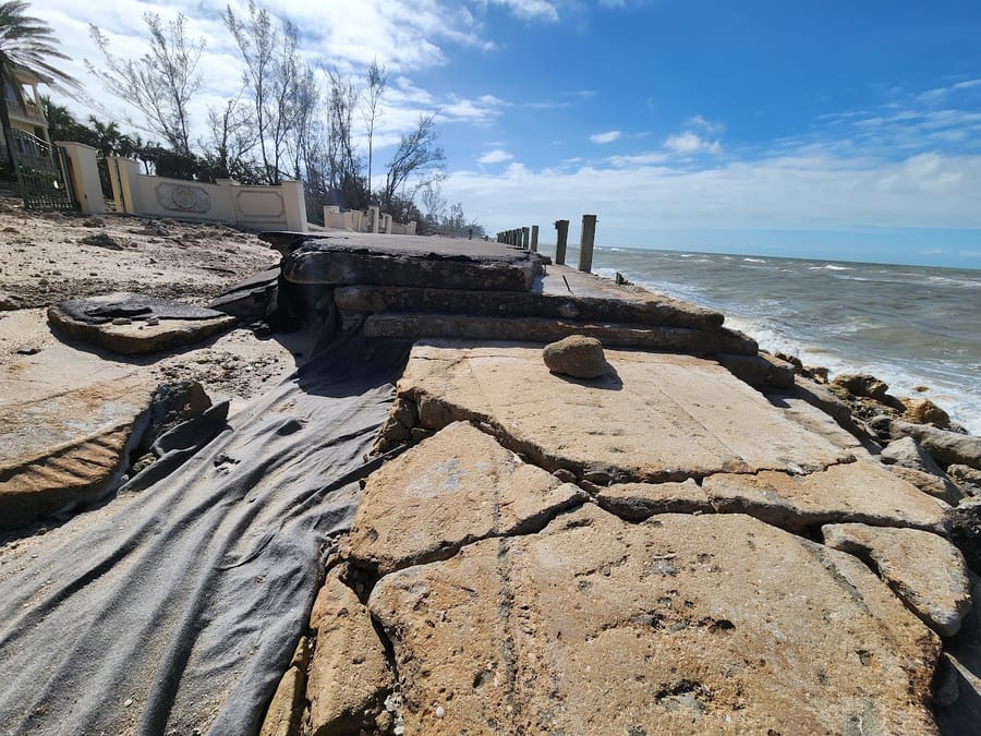 Casey Key Road - Hurricane Milton