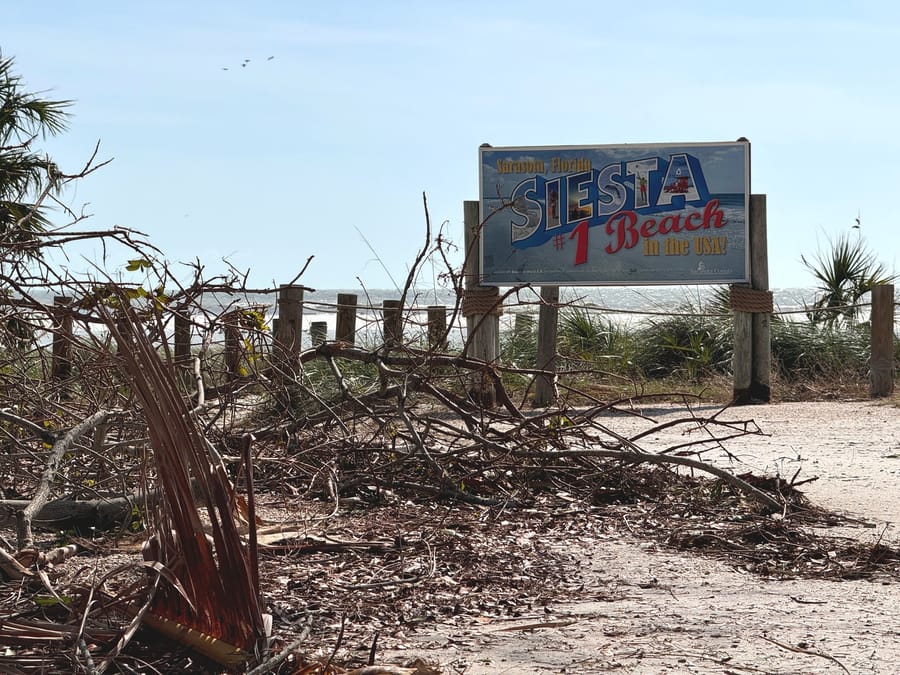 Siesta Beach - Hurricane Milton