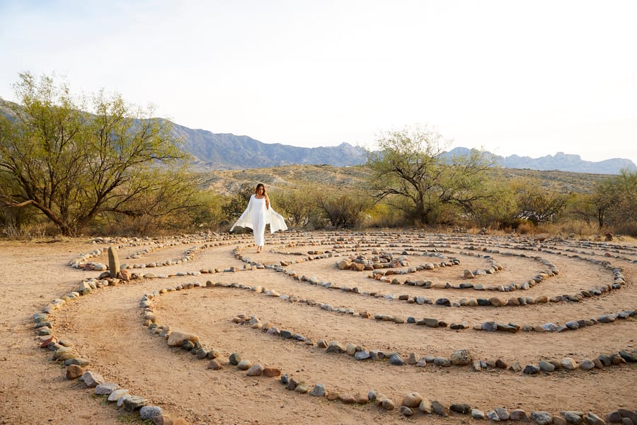 Tucson - Miraval - Labyrinth - courtesy of Miraval Arizona_02-17