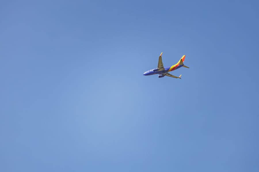 Southwest Plane Overhead