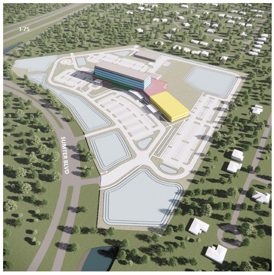 SMH-North Port 100 bed initial build layout - Sumter_012925