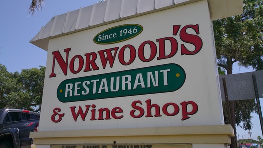 Sign for Norwood's Restaurant & Wine Shop (16)