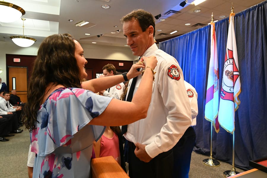 SCFD Class 1224 Badge Pinning Ceremony